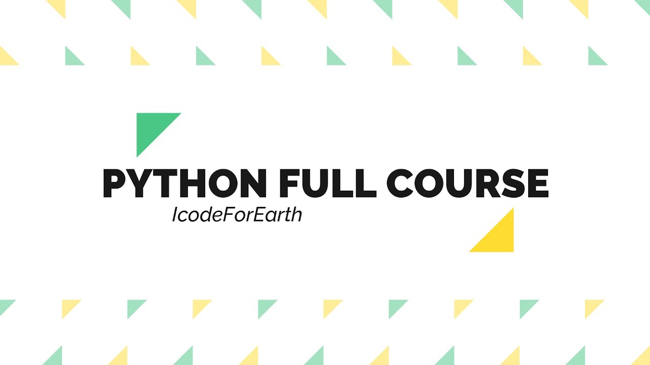 PYTHON CRASH COURSE FOR BEGINNERS