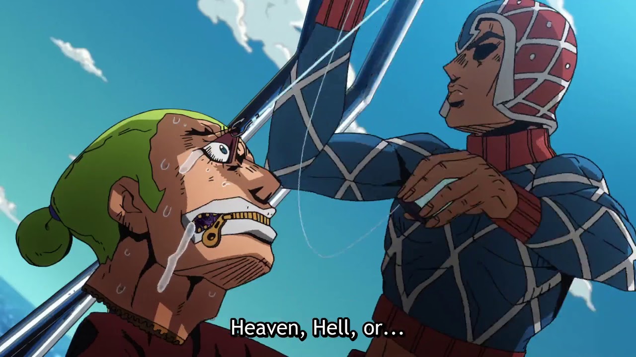 ジョジョ: Bucciaratis gang beats up zucchero 『HD』