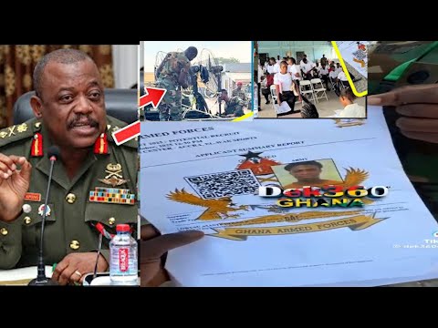 Fake Voucher Found As Ghana Army RESUMES Recruitment After 6 D ɛd Standing Fans Canopies