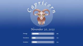 Capricorn horoscope for November 20, 2023