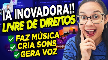INCRÍVEL! Essa Ferramenta de IA GERA MÚSICA, SONS e VOZ (Livre de Direitos Autorais)