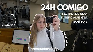 24 HORAS COMIGO || rotina de intercâmbio nos 🇺🇸 high school