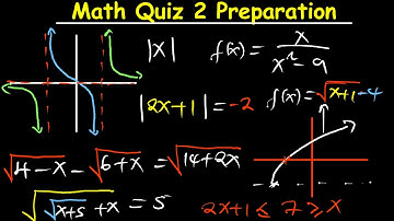 Math Test 2 Preparations
