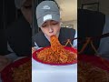ONE DROP OF SPICY SAUCE | TASTY , SPICY KOREAN NOODLES |MUKBANG|ASMR EATING | #shorts #mukbang #food