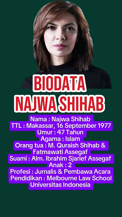 Biodata Lengkap Najwa Shihab❗#shorts #najwashihab #celebrity