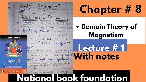 National book foundation | Domain Theory of Magnetism