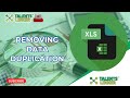 Removing Data Duplication in Excel