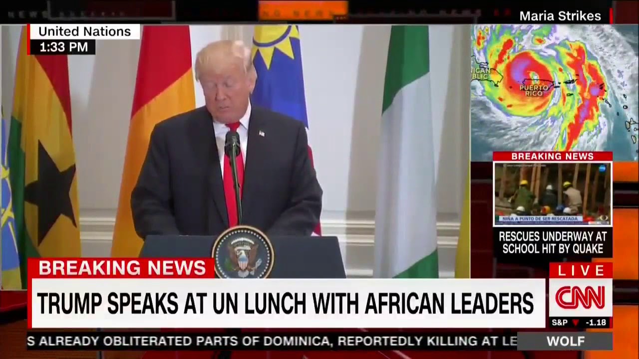 Trump praises health care of Nambia, a nonexistent African country