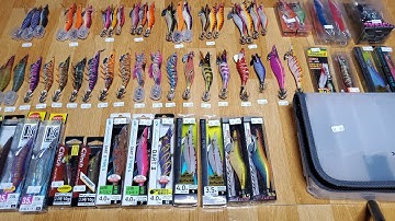 Video ngày 18/05 - Mồi tôm giả câu mực nhật bản ( Daiwa, Shimano, Duel, Yamashita )