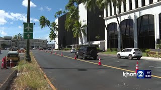 Downtown Honolulu Rail construction 5 years is a long time