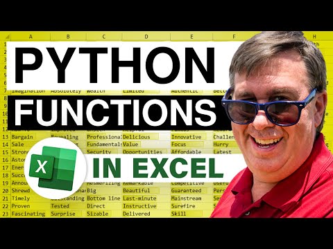 Excel Python Custom Function - 2618 - MrExcel Video on YouTube