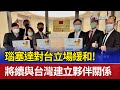 瑙塞達對台立場緩和！ 將續與台灣建立夥伴關係