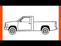 Dodge Ram Truck Drawing How To Draw A Truck Step By Step 