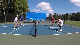 Knoxville Pickleball DJ and Paul C vs Paul S and Peter