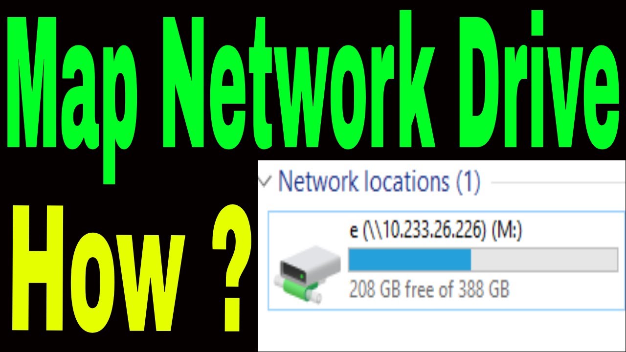 How to Map Network Drive in windows 11 - YouTube