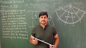 55- Development of lateral sufaces of truncated pentagonal pyramid-Module 4- Eng. Grap. by GURUDATT.