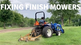 Fixing Old Finish Mowers