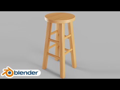 How to create a Wooden Stool (Blender Tutorial)