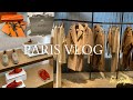 Paris vlog shopping at maxmara moncler loro piana chanel unboxing chanel  loro piana hermes