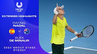 Rafael Nadal v Alex de Minaur Extended Highlights | United Cup 2023 Group D