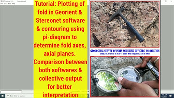 GEOrient & Stereonet Tutorial-2#Plotting Pi-diagram of fold#GEOrient & Stereo#Software demonstration