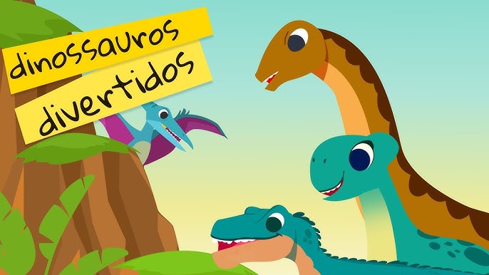 Desenho de dinossauro infantil: Tiranossauro - Nino Dino na terra