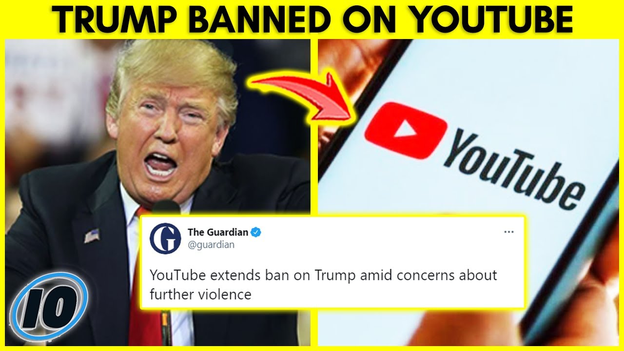 President Donald Trump Banned On YouTube