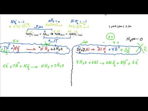 وزن معادلة أكسدة وإختزال في وسط قاعدي كيمياء 12 متقدم