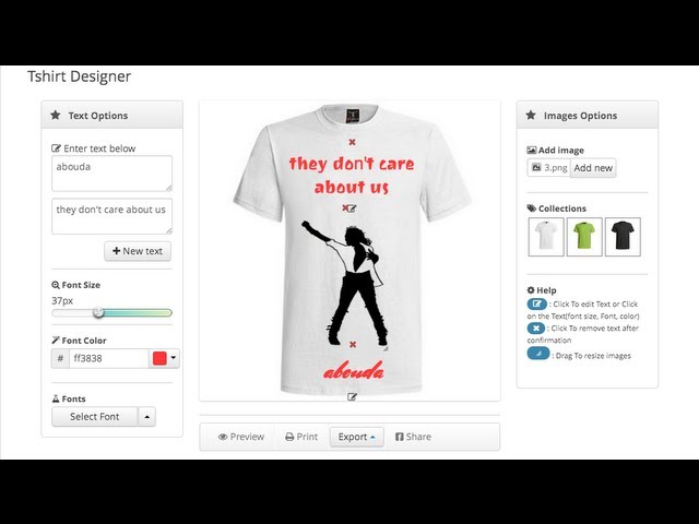 T-Shirt Designer for woo-commerce -