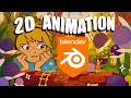 How i made this  2d animation in blender grease pencil