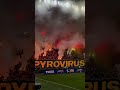 Tribuna Sever of Slavia Praha fans vs Teplice