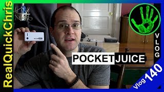 pocket juice 4000mAh portable battery charger vlog 140
