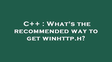 C++ : What