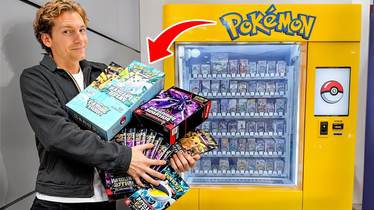 Покупка всех наборов покемонов в торговом автомате