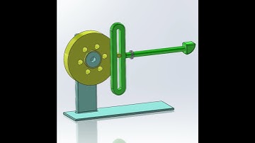 Motion study, scotch yoke mechanism