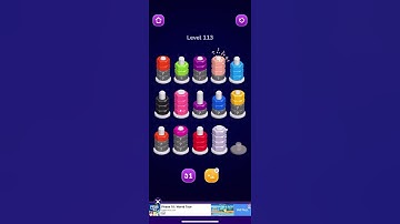 Nut Sort Level 113 Walkthrough