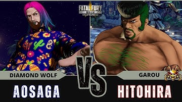 FF:CotW 🐺 AOSAGA (Salvatore Ganacci) vs HITOHIRA (Marco)⭐Replay Match - FATAL FURY: CotW - 10/25