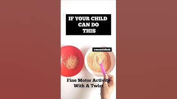 Fun Fine Motor Skills Activity/ Scooping with a Twist #kids  #finemotorskills #focusandconcentration