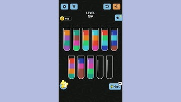 Water color sort game Level 154-156