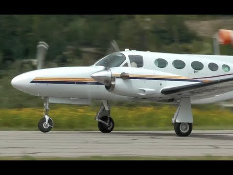 This great looking Cessna 425 Corsair C-FVAX is seen taxiing and taking off from CZNL in Nelson, British Columbia on a nice summer day for the Calgary Intern...