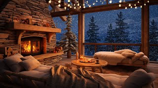 Winter Cozy Terrace Ambience with Porch Fireplace and Falling Snow Sounds for Relaxation and Sleep by Air Cozy 1,729 views 6 months ago 12 hours