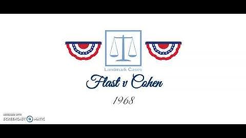 Flast v Cohen (1968)