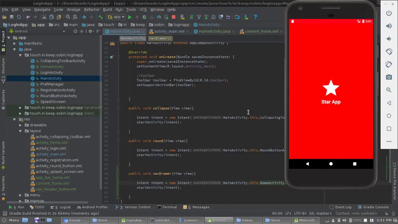 How To Add Navigation Drawer In Android YouTube