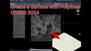 How to Create a Surface Using Polylines in Civil3D 2024