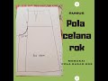 Membuat pola celana rok untuk pemulapattern making cullotes pants