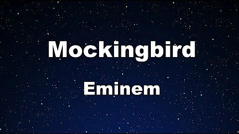 Karaoke♬ Mockingbird - Eminem 【No Guide Melody】 Instrumental