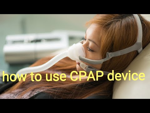 How to use CPAP device/كيفية استخدام  الجهاز