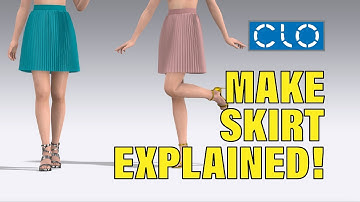 How to Make Accordion Pleated Skirt in CLO