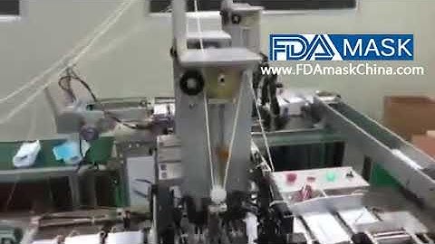 Adult student kids baby different sizes mask making machine running video automatic line