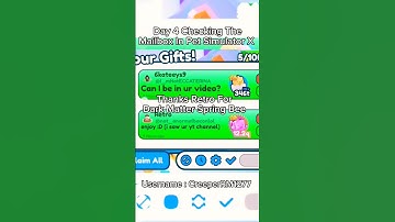 Day 4 Checking The Mailbox In Pet Simulator X #roblox #shorts